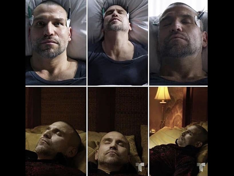 El pasado 14 de octubre, durante el estreno de la séptima temporada de la ficción, ‘Aurelio’ está en su cama del hospital cuando los médicos intentan despertarlo del coma. De pronto, el narco abre los ojos y ve varias escenas de su vida, después convulsiona y muere, a pesar de que los médicos intentaron salvar su vida, dejando así la estafeta a ‘Amado Casillas’ (Matías Novoa).