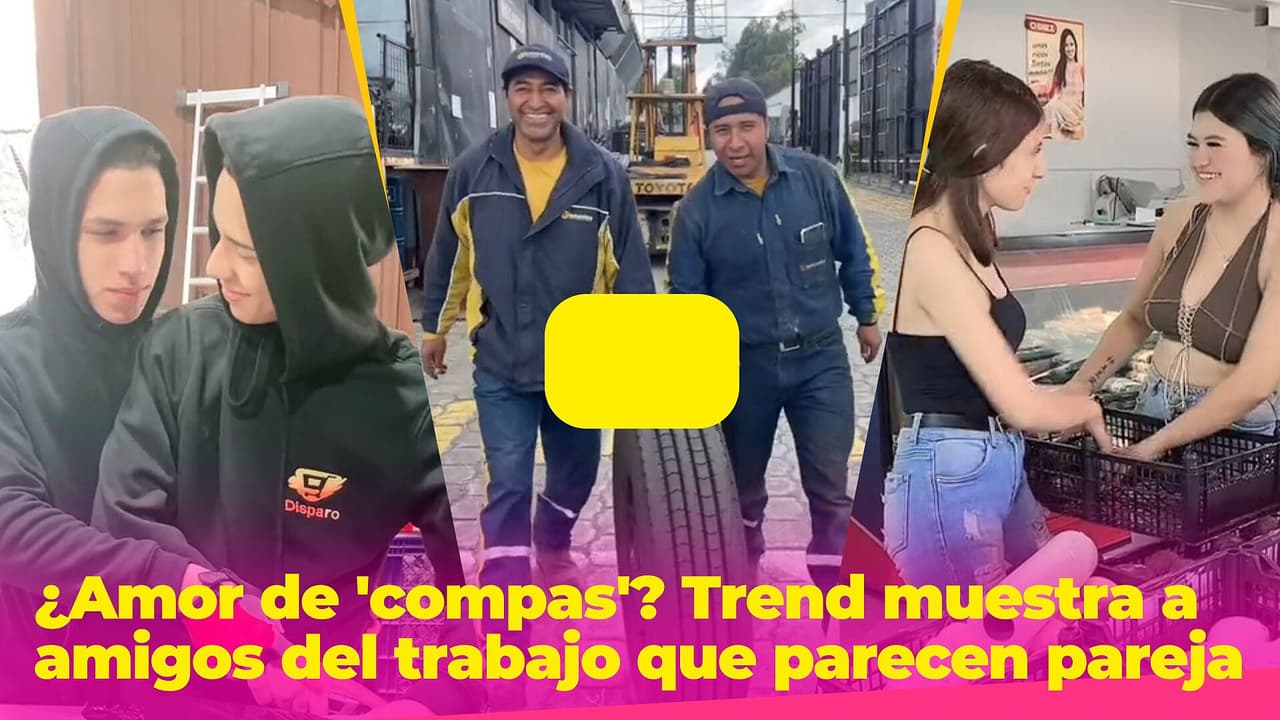 ¿Amor de 'compas'? Este trend muestra a amigos del trabajo que más bien parecen pareja