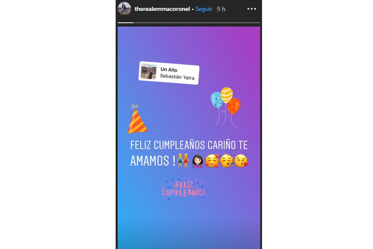 Mensaje de felicitación que Emma Coronel le dedicó a El Chapo