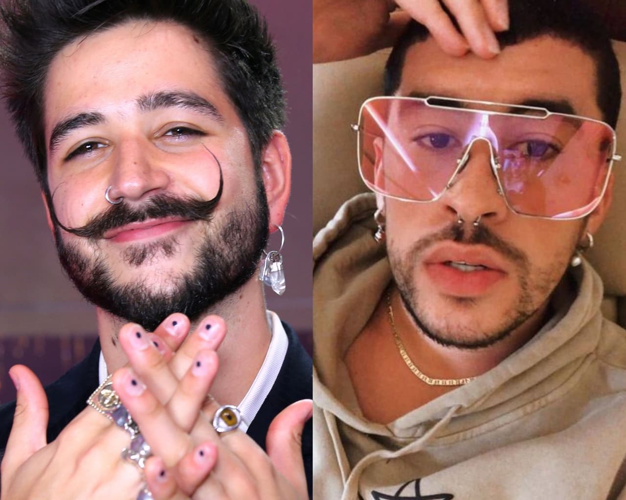 Camilo, Bad Bunny y otros famosos con piercings icónicos