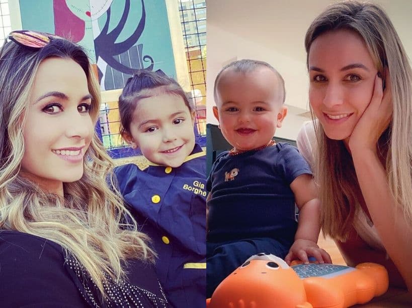 Aunque estuvo en cuarentena a consecuencia de que su prueba de COVID-19 dio positivo, Odalys Ramírez siempre estuvo al pendiente de sus dos hijos -Gia y Rocco-, y de Santino, hijo que Patricio Borghetti procreó años antes con Grettell Valdez.