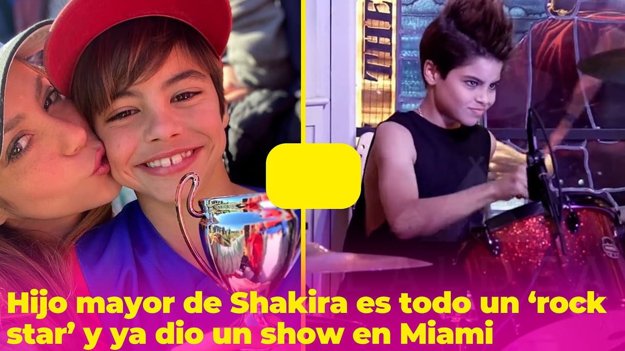 ¡Todo un roquero con radical look!: hijo mayor de Shakira se presenta con su banda en Miami (video)