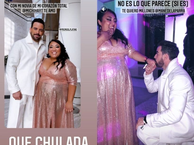 Mane de la Parra le declara su amor a Michelle Rodríguez.