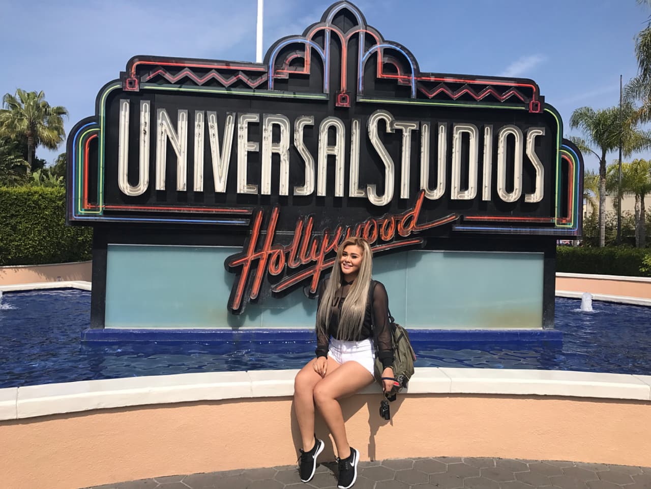 Gomita presume sus vacaciones en Estados Unidos