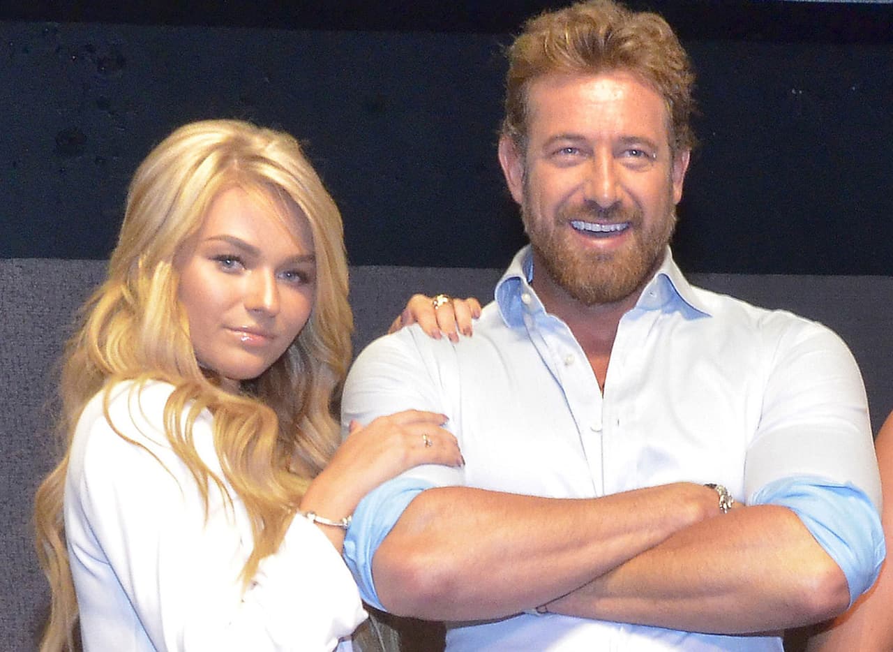 Gabriel Soto presume su amor por Irina Baeva con romántico beso