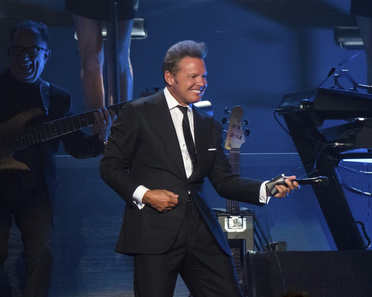 Luis Miguel en uno de sus conciertos en Nueva York