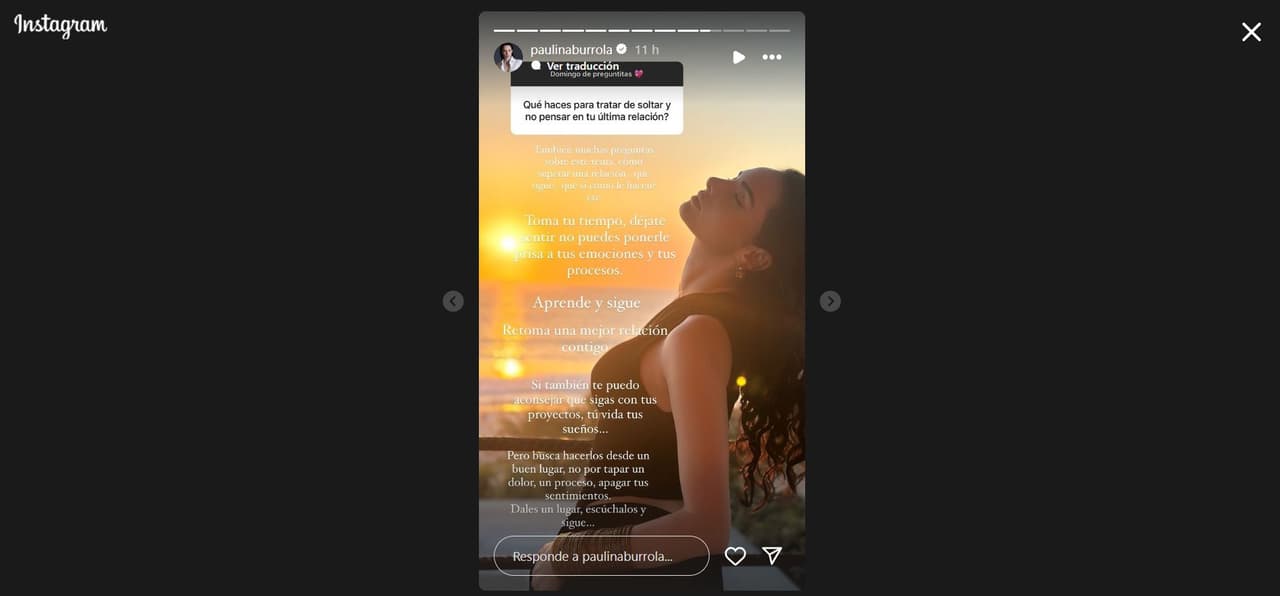 Paulina Burrola comparte mensaje en medio de rumores de reconciliación entre Mauricio Ochmann y Aislinn Derbez.