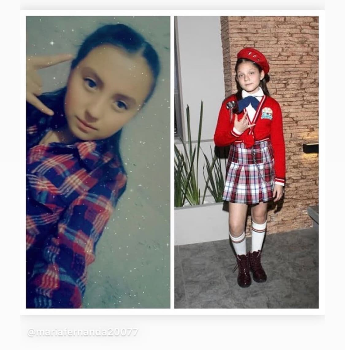 Mientras que otra pequeña eligió darle vida a la divertida 'Victoria', peinándose exactamente igual que ella.