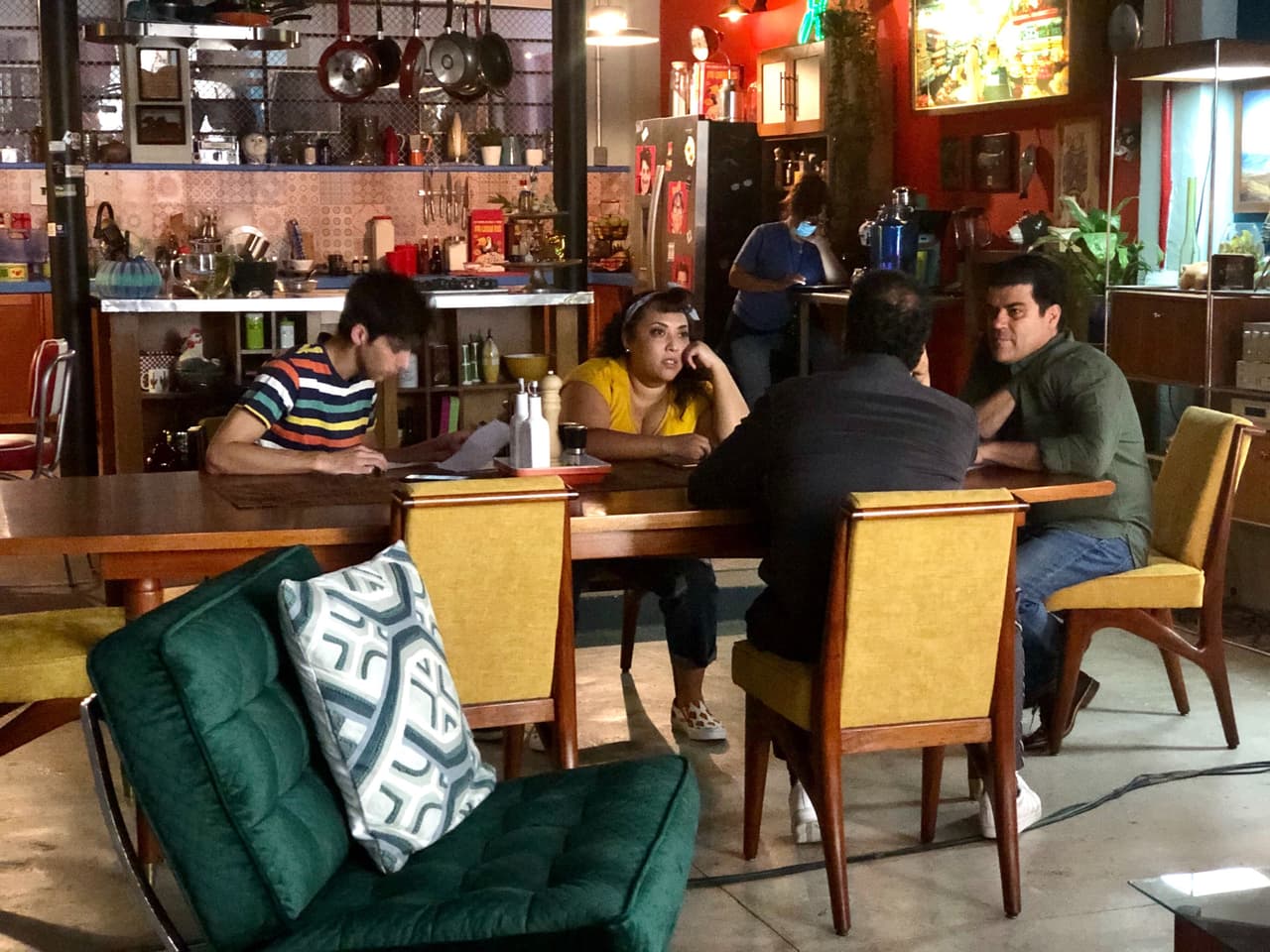 Así lucieron los protagonistas en uno de sus primeros ensayos.