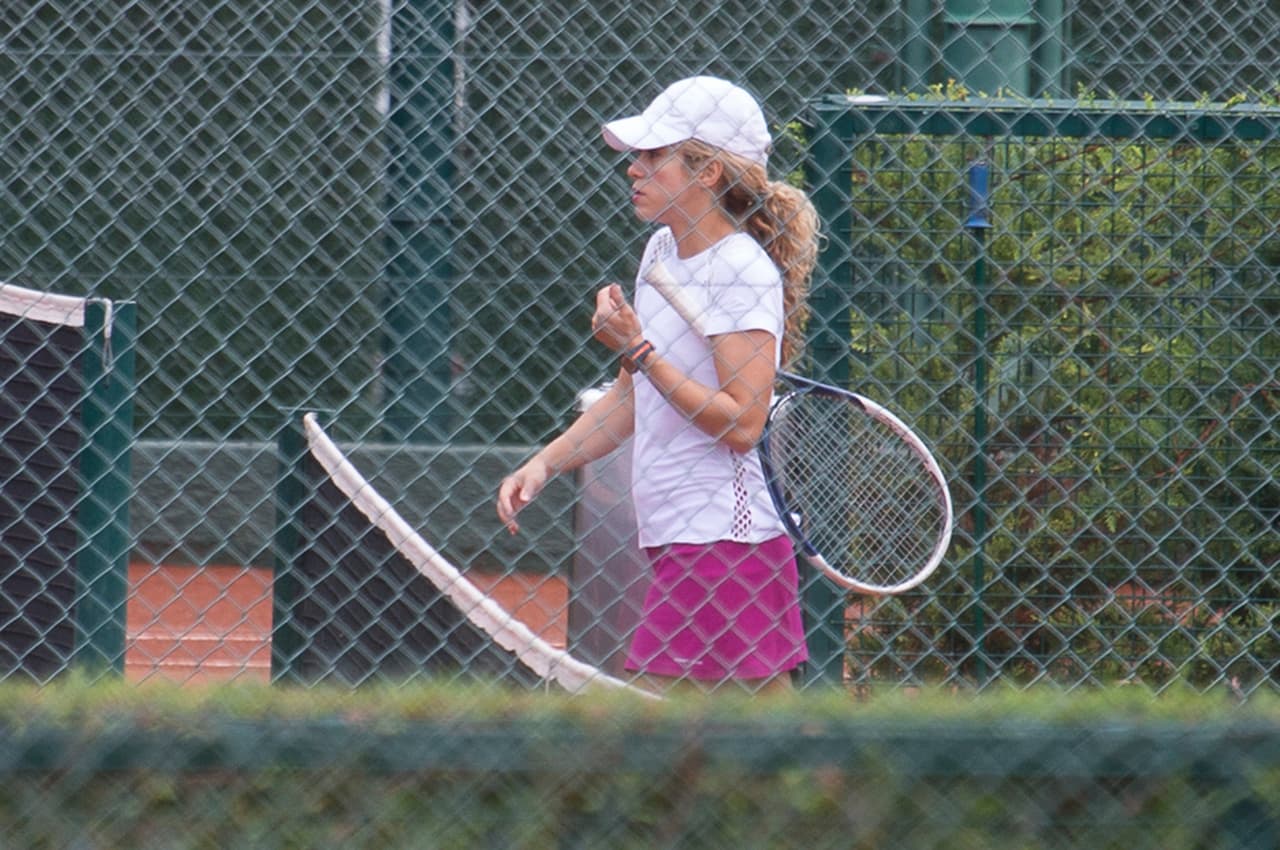 Photo © 2015 KDN Pix 2.0/The Grosby Group Barcelona, September 11, 2015. Shakira plays tennis in Barcelona.