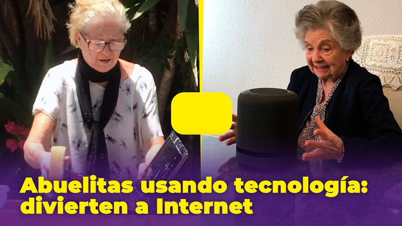 Abuelitas usando tecnología: piden sus canciones favoritas, rezan el rosario con Alexa y más