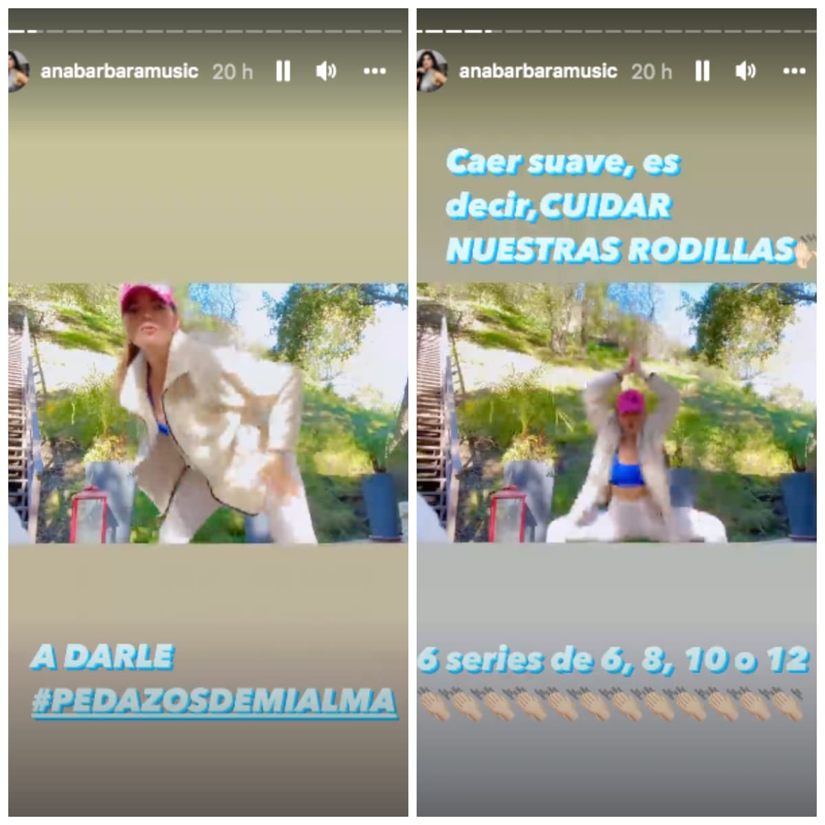 Ana Bárbara compartió rutinas de ejercicios para sus fans