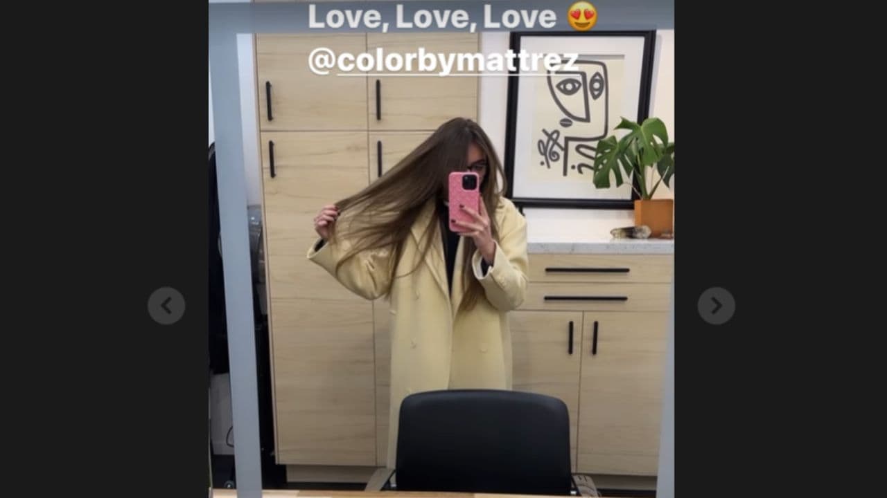 Sofía Castro viajó a Los Ángeles para un cambio de look