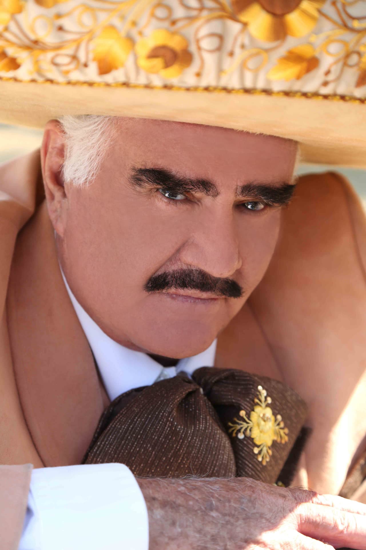 Artista retrata a Vicente Fernández en placa de vidrio ¡a martillazos!