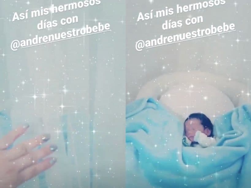 Fue a través de sus historias de Instagram que la actriz compartió un tierno video de su bebé, precisando que desde que llegó al mundo, sus días eran únicos. “Así mis hermosos días con @andrenuestrobebe”, señaló en su historia, misma en la que aparece el bebé dormido en su moisés.