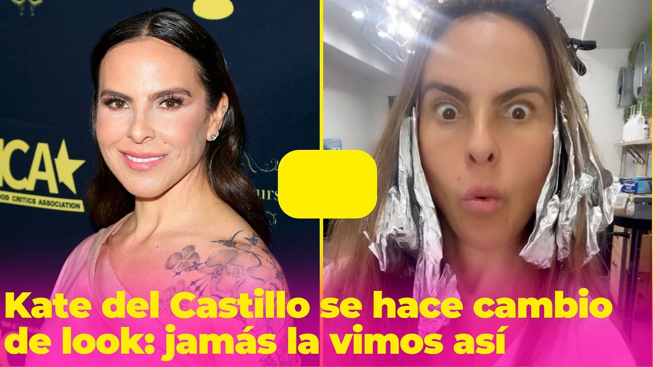 ¡El nuevo look de Kate del Castillo incluye canas! Te encantará su transformación