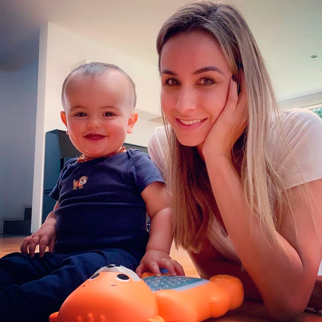 El próximo 24 de abril, Rocco, el hijo de Odalys Ramírez y Patricio Borghetti, cumplirá su primer año.
