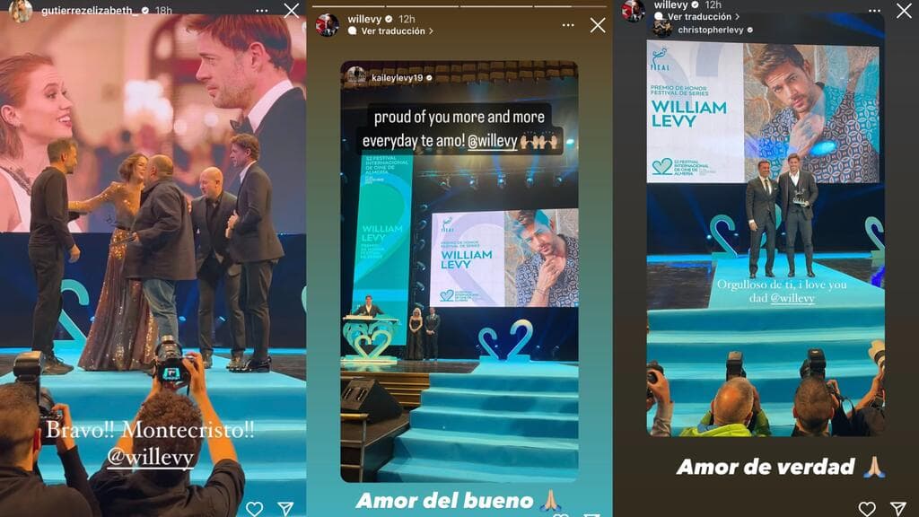 Elizabeth Gutiérrez y sus hijos celebraron los premios que William Levy ganó en el Festival Internacional del Cine de Armería.