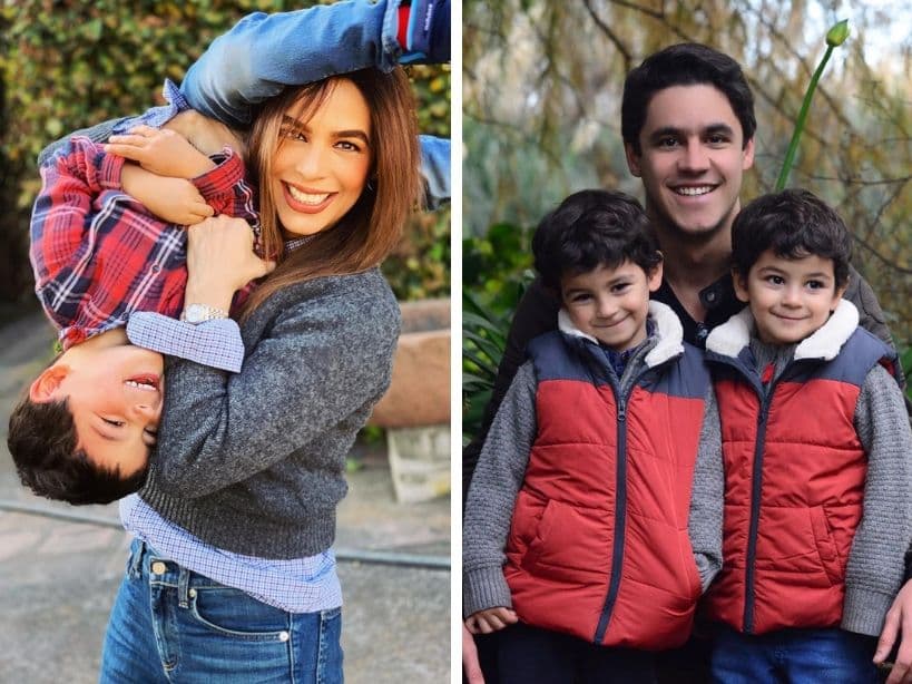 Mellizos de Biby Gaytán sorprenden con globos de colores a Eduardo Capetillo Jr en su cumpleaños