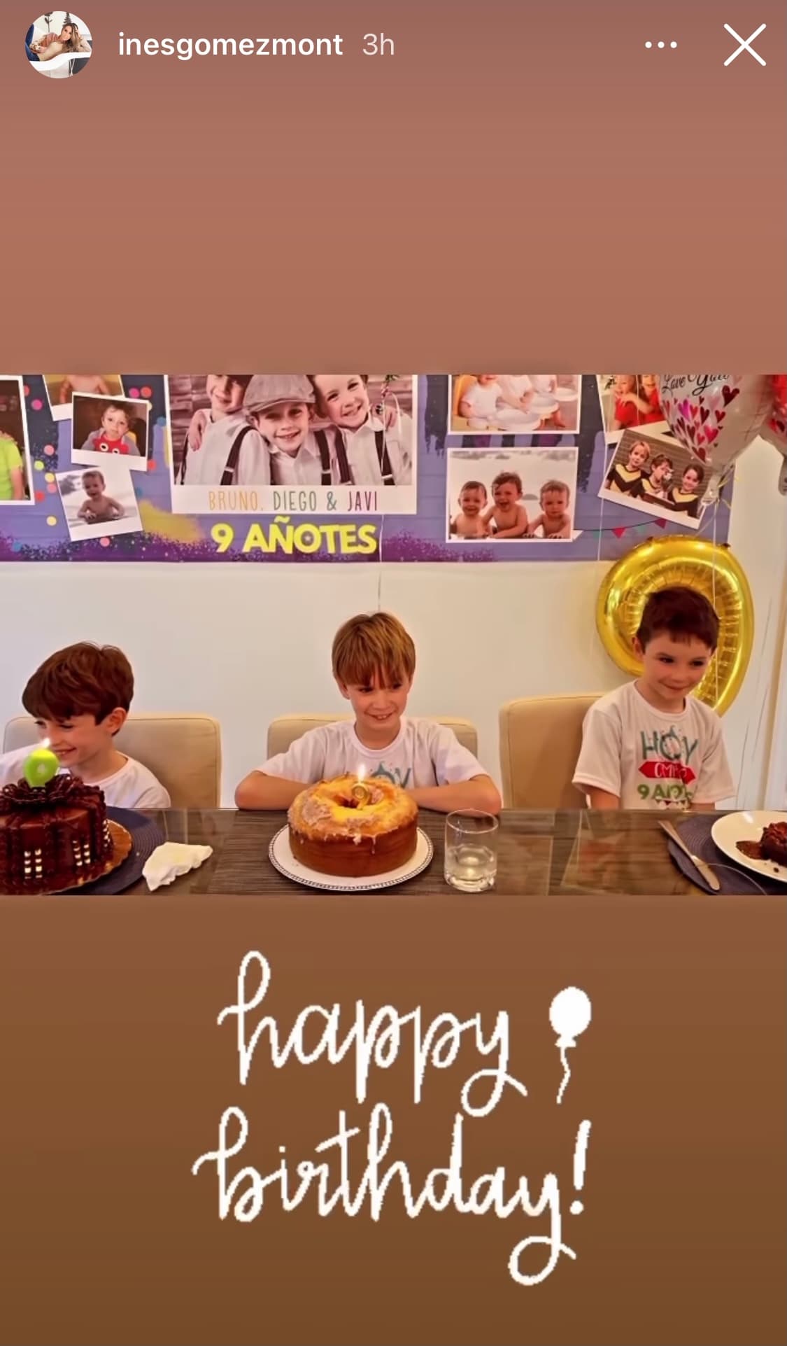 Incluso, como cada año, cada uno de ellos tuvo su propio pastel hecho de su sabor favorito.