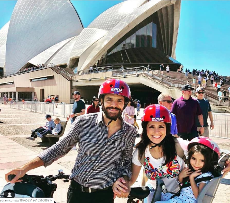 La niña celebró su cumpleaños en Australia, ya que Eugenio trabajó en ese país en la filmación de la película ‘Dora y la ciudad perdida’, por ello los intérpretes compartieron en redes sociales diversas imágenes de sus paseos familiares.