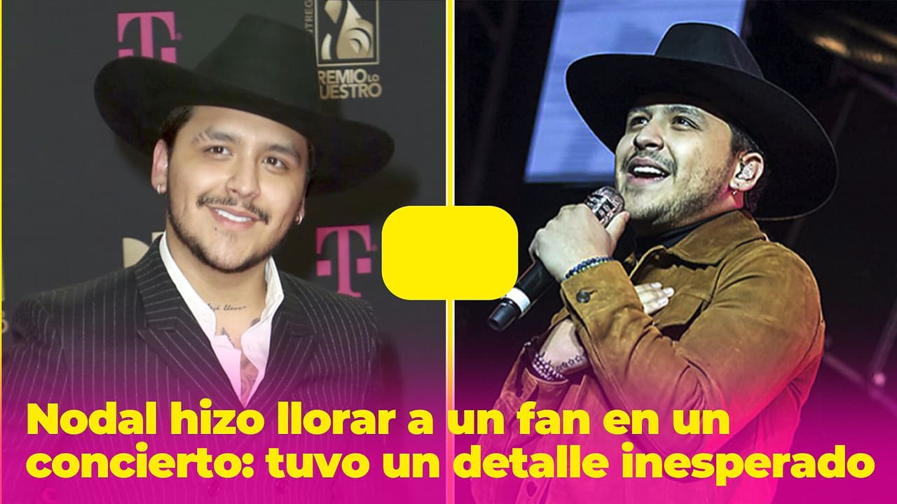 Nodal hace llorar a un fan en pleno concierto con un detalle inesperado