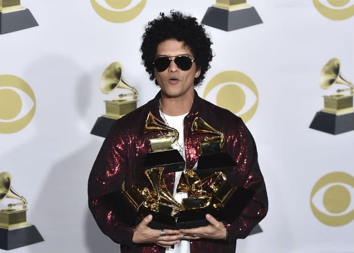 Bruno Mars se lleva la 60 edición del Grammy