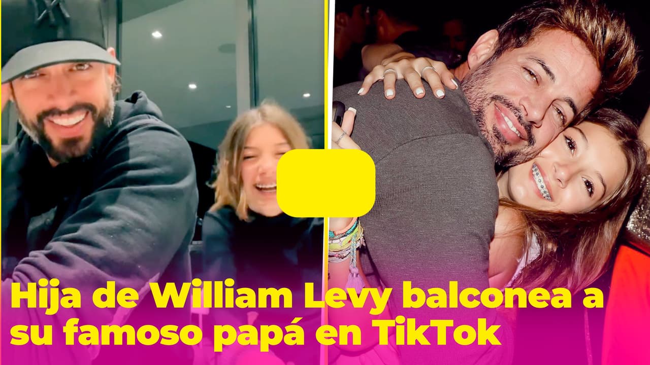 “Soy su payaso”: así reaccionó William Levy cuando su hija Kailey lo grabó para un TikTok