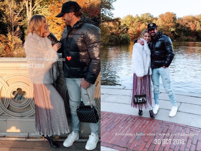 Irina Baeva recorrió Central Park, lugar que visitó en 2018 con Gabriel Soto.