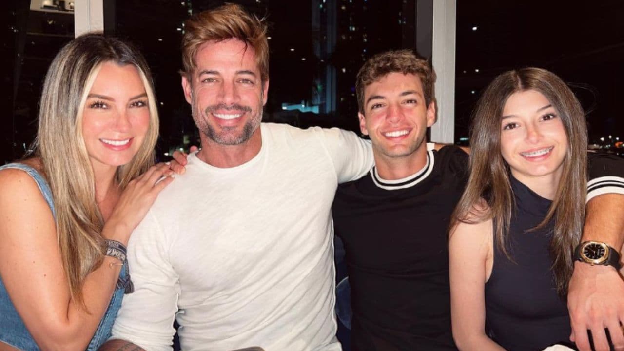 William Levy y Elizabeth Gutiérrez junto a sus hijos Christopher y Kailey