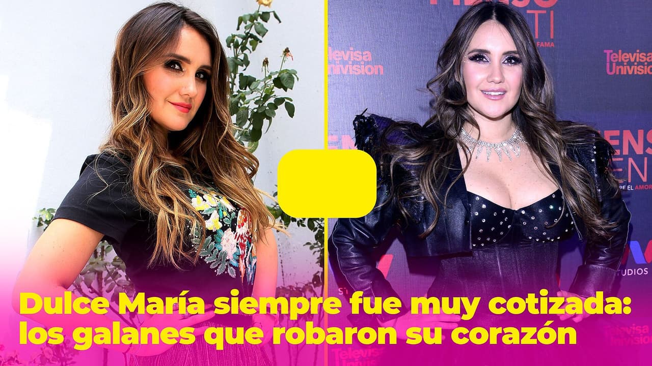 Dulce María se robó el corazón de varios galanes: Poncho Herrera no fue el más famoso