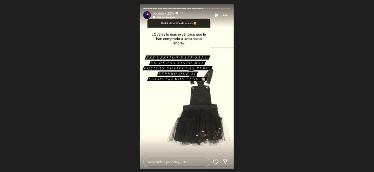 Novia de José Eduardo presume ropita "dark" para su bebé.